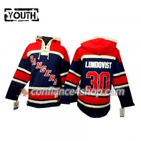 Adidas Maillot de Hockey New York Rangers Henrik Lundqvist 30 Bleu Sawyer Chandails à capuchon - Enfant